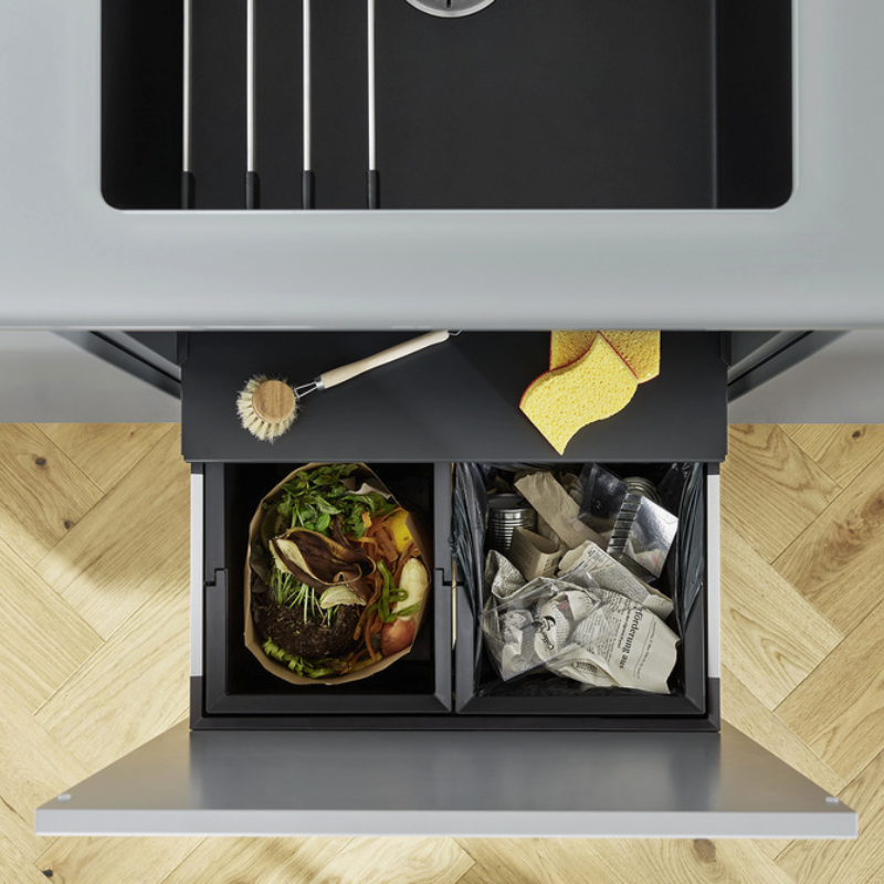 Y12371CR (75) Sistem de colectare selectivă BLANCO SELECT II Compact 60/2, 34 l - imagine 1