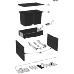 Sistem de colectare selectivă BLANCO SELECT II Compact 60/2, 34 l - imagine 4