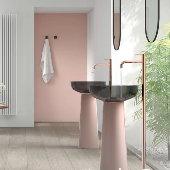 Baterie pentru lavoar cu montaj pe podea Tres Study Exclusive, culoare la alegere - imagine 2