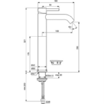 Baterie pentru lavoar înalt Ideal Standard Ceraline - imagine 7