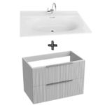 Mobila suspendata pentru baie Oklagoma cu lavoar 810x465 mm