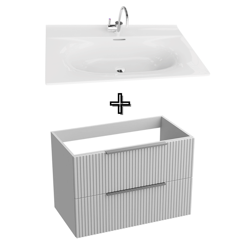 A2484700B0 (16) Mobila suspendata pentru baie Oklagoma cu lavoar 810x465 mm - imagine 1