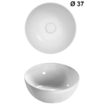 Lavoar pe blat Le Ciotole T-Edge, rotund 370 mm