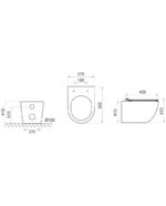 Vas WC suspendat SOFI 2.0 TWIST Flush cu capac Slim SoftClose - imagine 4