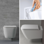 Vas WC suspendat GLOBO Stone Rimless cu capac Soft Close - imagine 3