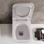 Vas WC suspendat GLOBO Stone Rimless cu capac Soft Close - imagine 2
