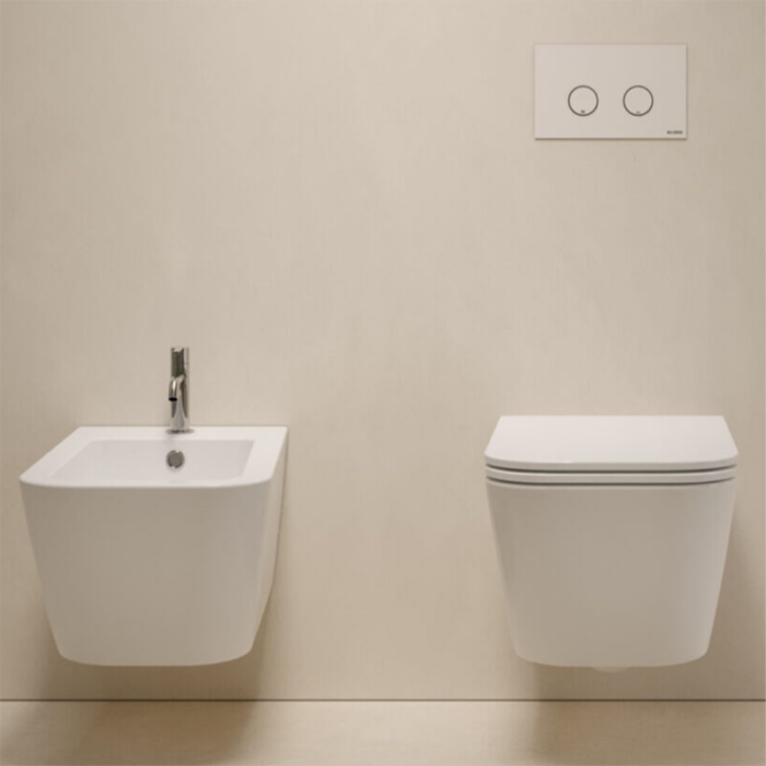 Vas WC suspendat GLOBO Stone Rimless cu capac Soft Close - imagine 4