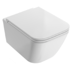 Vas WC suspendat GLOBO Stone Rimless cu capac Soft Close