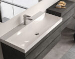 Mobilier pentru baie Naomi 1000x540 mm cu lavoar din compozit mineral, culoare la alegere