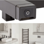 Uscator electric pentru prosoape Terma SIMPLE, marimea 1140x500mm, negru texturat