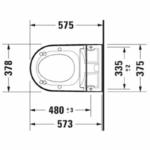 Vas WC suspendat DURAVIT SensoWash® Starck f Plus - imagine 7