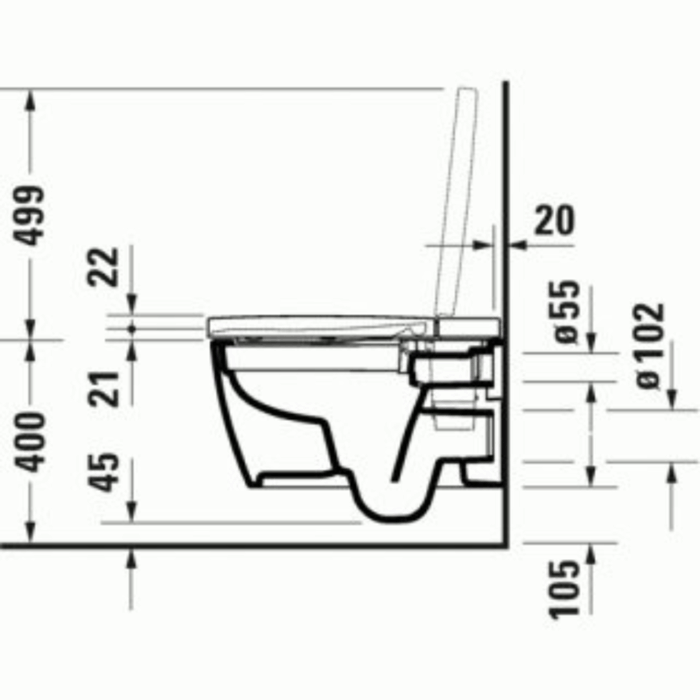 Vas WC suspendat DURAVIT SensoWash® Starck f Plus - imagine 8