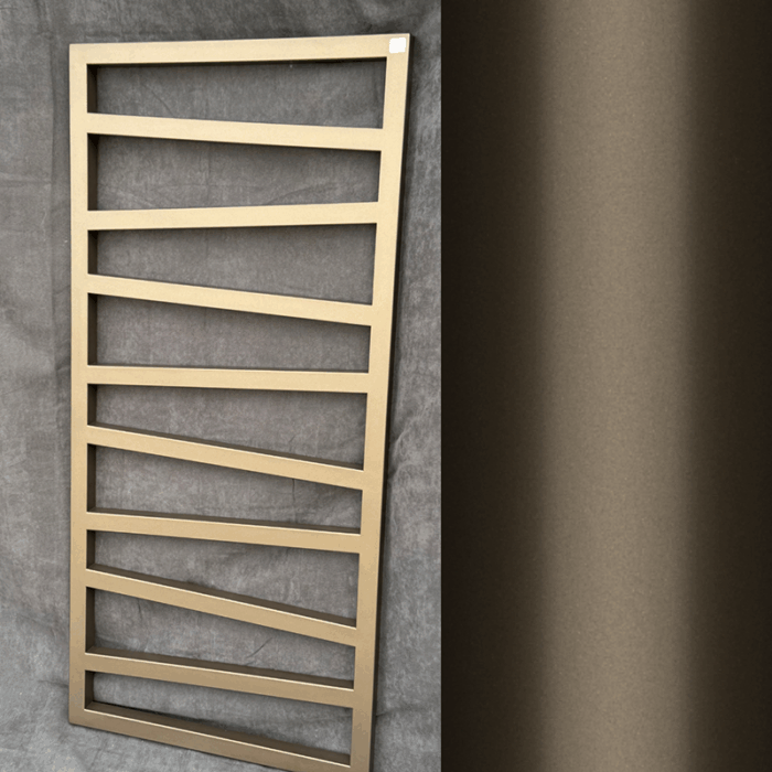 Uscator pentru prosoape Terma Zigzag, marime 1070x500mm, anodic brown - imagine 2