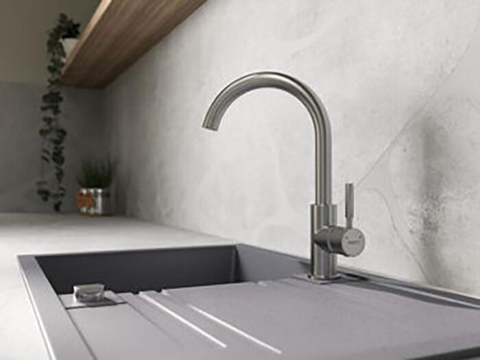 Chiuvetă pentru bucătărie Ferro, 780×480 mm, grey - imagine 3