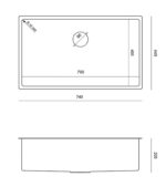 Chiuvetă pentru bucătărie ANTHONY 70 SteelQ PVD, culoare la alegere - imagine 5
