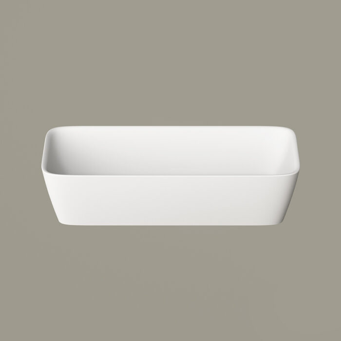 Lavoar pe blat QUADRO ON din material compozit CastStone 555x335 mm, culoare la alegere - imagine 3