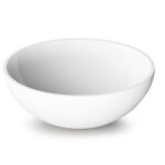 Lavoar pe blat ROUND ON din material compozit SilkStone d410 mm, culoare la alegere