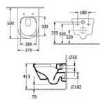 Vas WC Villeroy&Boch Architectura TwistFlush cu capac Soft Close - imagine 6