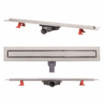 Canal de dus Wirquin Slim+ Venisio, cu grila pentru placarea teracotei - imagine 3