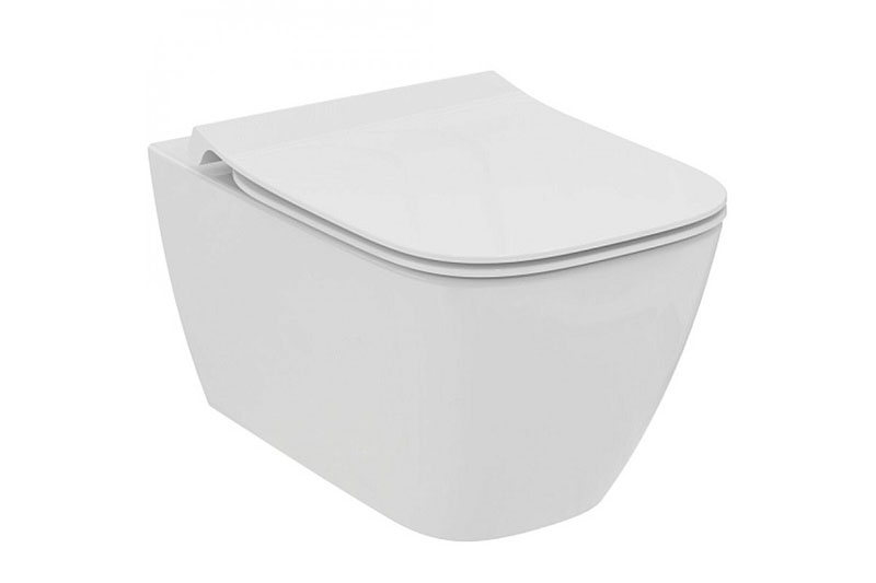 Vas WC suspendat i.life B RimLS+ cu capac Slim SoftClose - imagine 1