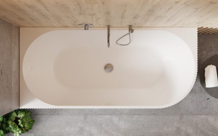 Cadă de baie din acril sanitar Besco Denaya 1700x780 mm (de colț) - imagine 5