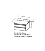 Mobilier pentru baie Alexis 600x500mm cu lavoar, culoare la alegere - imagine 5