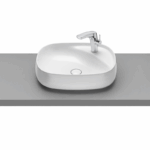 Lavoar pe blat ROCA Beyond 585x455mm, alb lucios