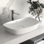 Lavoar pe blat IDEAL STANDARD Dea, 520x320 mm, alb lucios - imagine 3