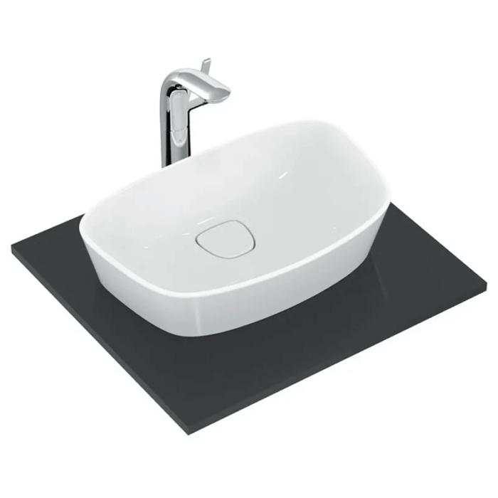 Lavoar pe blat IDEAL STANDARD Dea, 520x320 mm, alb lucios - imagine 2