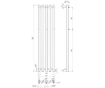 Uscător pentru prosoape Mario Betube 1500×360/320 mm - imagine 4
