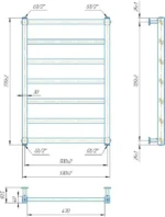 Uscător pentru prosoape Mario Denver 770×530/500 mm - imagine 5