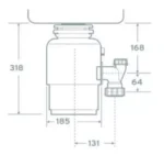 Tocator resturi alimentare INSINKERATOR ISE E75 - imagine 4