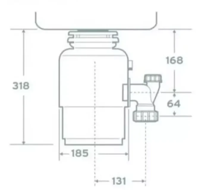 Tocator resturi alimentare INSINKERATOR ISE E75 - imagine 4