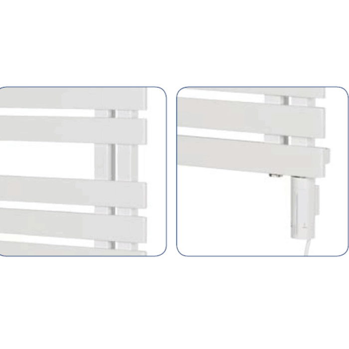 Uscator electric pentru prosoape POP STAR 875x500 mm, alb mat - imagine 5