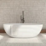 Cadă de baie freestanding din compozit mineral Shell M+ 1480x750mm, culoare la alegere - imagine 5