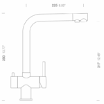 Baterie de bucătărie Schock Vitus Dush 3 în 1 - imagine 9