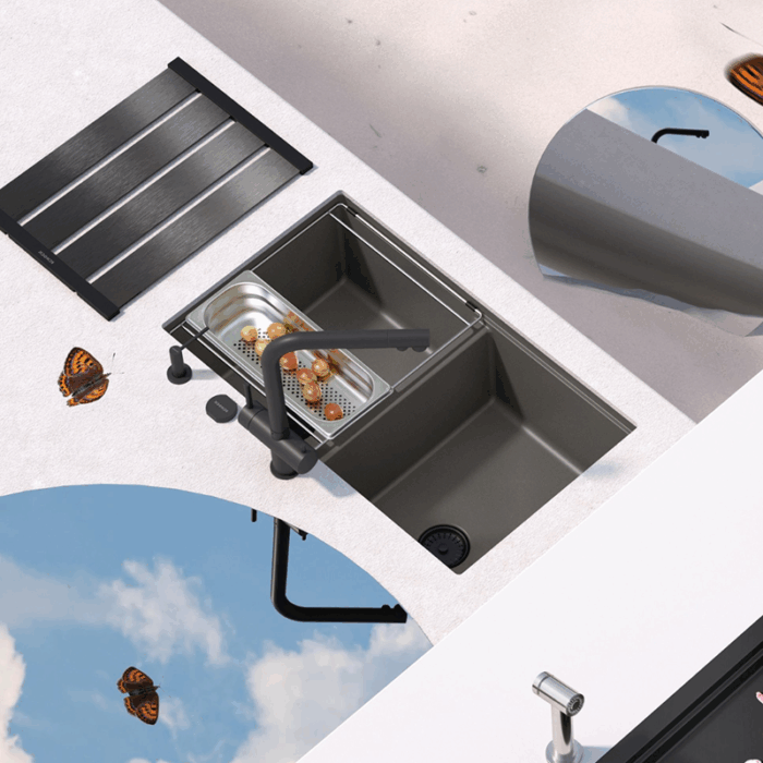 Baterie de bucătărie Schock Vitus Dush 3 în 1 - imagine 6