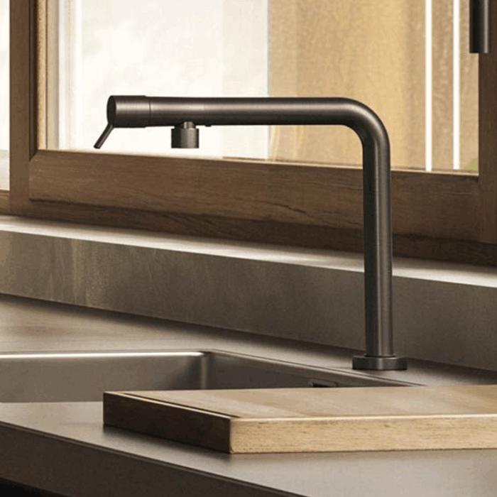 Baterie pentru bucatarie Su&Giu cu pipă rotativă la 360°, culoare la alegere - imagine 2