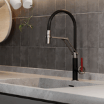 Baterie pentru bucatarie Volantino cu pipa pivotanta, culoare la alegere - imagine 4