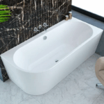 Cada de baie 180x80cm semirotundă asimetrică Dream-SP-L acril, orientare stînga