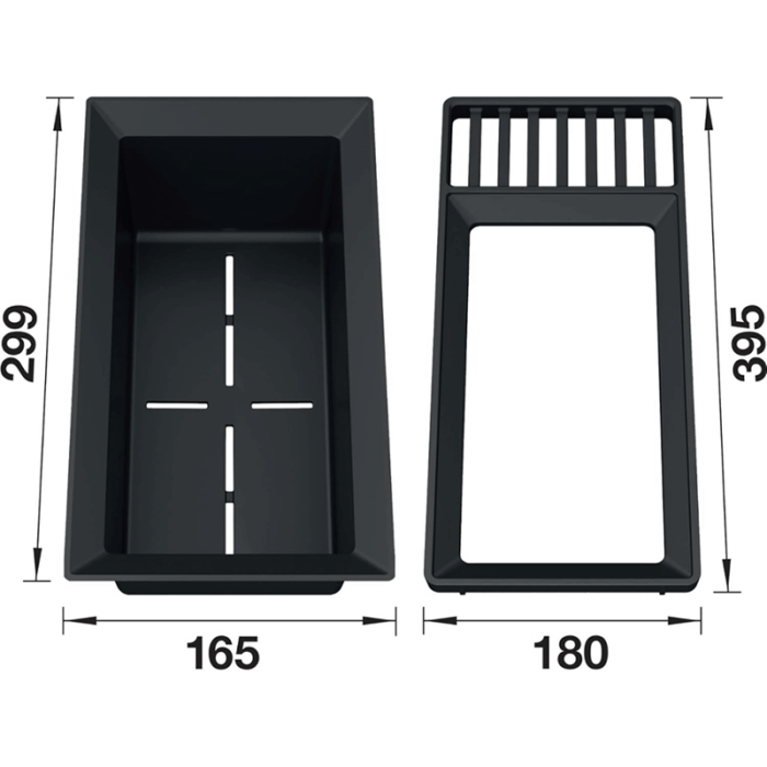 Strecurator pentru chiuveta Blanco, negru - imagine 5