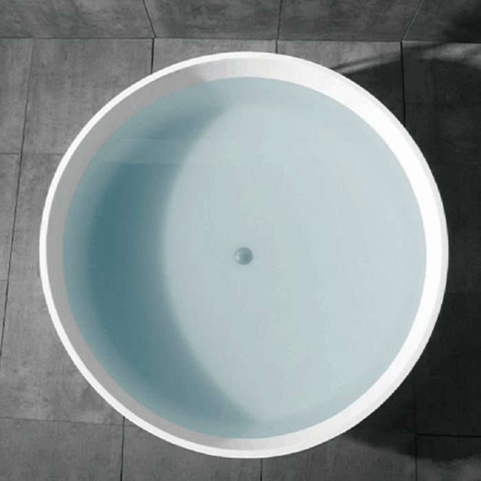 Cada de baie freestanding MOON rotunda 1500 mm, alb mat - imagine 3
