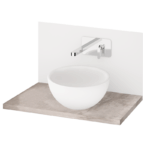 Lavoar pe blat DO din material compozit Cast Stone 280 mm, culoare la alegere - imagine 2