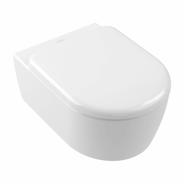 Vas WC suspendat Villeroy&Boch SKYLA TwistFlush cu capac SoftClose, alb lucios - imagine 2