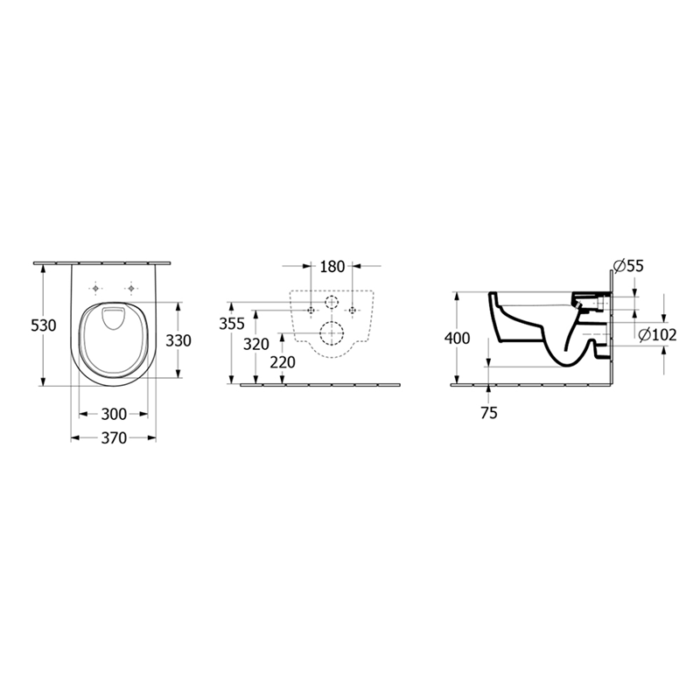 Vas WC suspendat Villeroy&Boch SKYLA TwistFlush cu capac SoftClose, alb mat - imagine 6