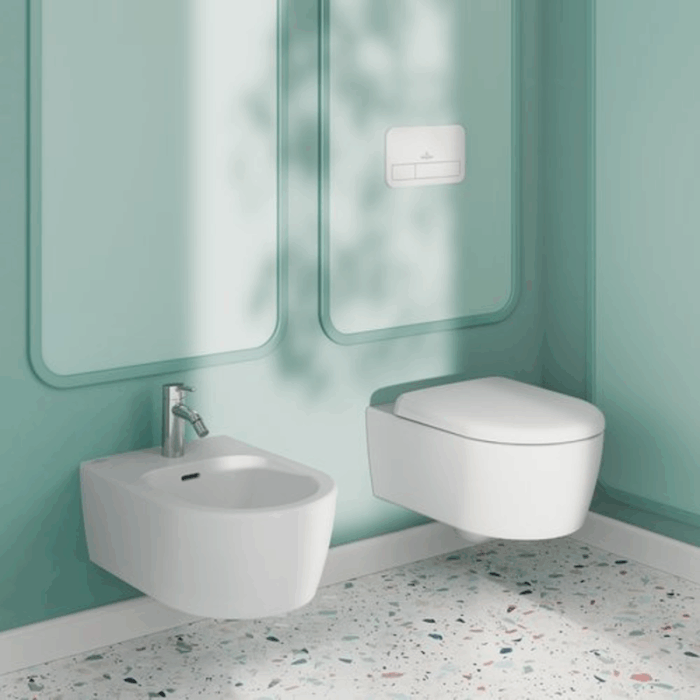 Bideu suspendat Villeroy&Boch Skyla, alb mat - imagine 2