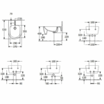 Bideu suspendat Villeroy&Boch Skyla, alb mat - imagine 3