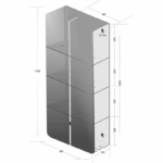 Raft organizator pentru baie DASKE SENSAY MAX, 1150 mm - imagine 8
