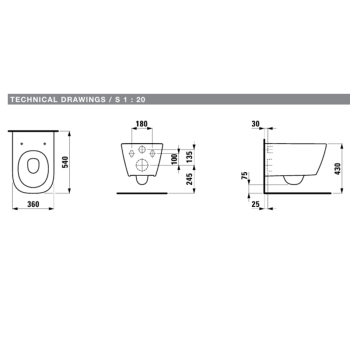 Vas WC suspendat cu capac Laufen MEDA Rimless Silent Flush - imagine 6