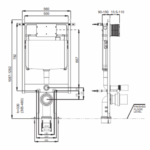 Rama incorporata pentru vas WC suspendat Schwab Duplo 199  SLIM - imagine 2